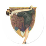 Flapper with Peacock Emblem stickers