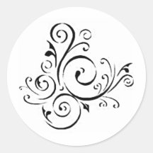 Flare Round Sticker