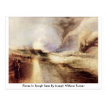 Flares In Rough Seas By Joseph William Turner Post Cards