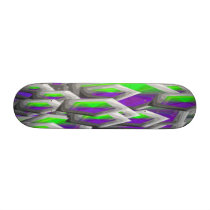 FLASH BACK BRIGHT PLASTIC SKATEBOARD