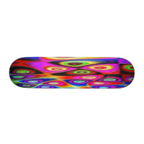 FLASH BACK  MELTED PLASTIC SKATEBOARD