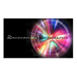 Flash Camera Lens Business Card Black