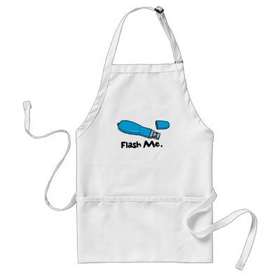 flash me flash drive design aprons by geekme