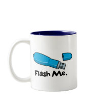 flash me flash drive design mug