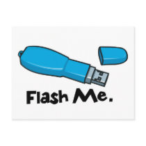 flash me flash drive design postcards