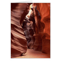 Flashflood-eroded sandstone formations of greeting cards
