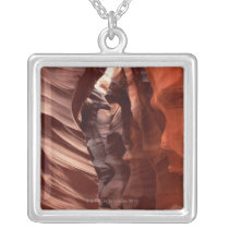 Flashflood-eroded sandstone formations of custom necklace
