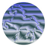 Flashy American Saddlebred Round Stickers