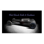 Flat Black Hot Rod Business Card Template