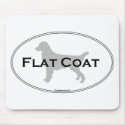 Flat Coat Oval mousepads
