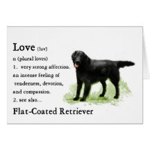 Flat-Coated Retriever Art Print Card