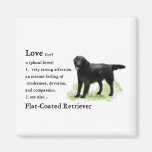 Flat-Coated Retriever Art Print Fridge Magnets