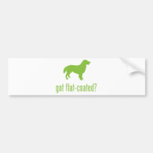Flat-Coated Retriever Bumper Sticker