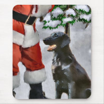 Flat-Coated Retriever Christmas Gifts Mouse Pads