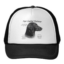 Flat-Coated Retriever History Design Mesh Hats