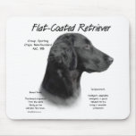 Flat-Coated Retriever History Design mousepads
