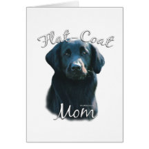 Flat-Coated Retriever Mum 2 Greeting Cards