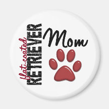 Flat-Coated Retriever Mum 2 Refrigerator Magnet