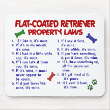 FLAT COATED RETRIEVER Property Laws 2 Mousemat