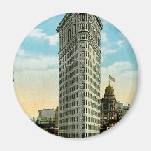 Flat Iron Building. Broadway and Fifth Ave. NYC Fridge Magnet