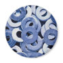 Flat washers fridge magnets