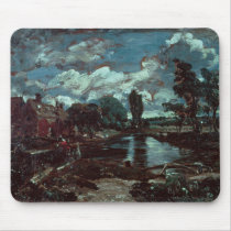 Flatford Mill from a Lock on the Stour, c.1811 Mouse Pads
