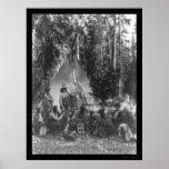 Flathead Indian Pre-Christmas Gathering 1916 posters