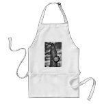 Flatiron Building and Clock in Black and White Apron