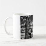Flatiron Building and Clock in Black and White Coffee Mugs