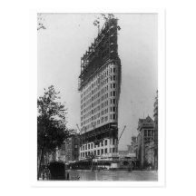 Flatiron Building Under Construction, New York Cit Postcard