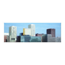 Flats Maashaven. Door FransJonker. Gallerij Wrapped Canvas
