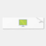 flatscreen pc monitor vector design bumper sticker