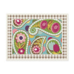 Flatter Paisley - Aqua- Postcard