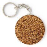 Flax seed keychains