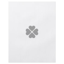 Flayer Karten design kleeblatt herz grau blume Flyerdruck