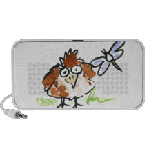 Fledgling Bird and a Dragonfly Speaker System
