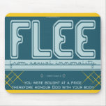 Flee Christian sexual purity mousepad/mouesmat