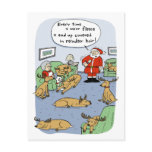 "Fleece Navidad" Cartoon postcards