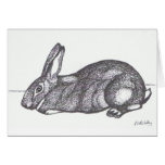 Flemish Giant Rabbit Notecard Blank Inside