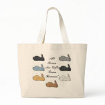 Flemish Giant Rabbit Tote Bag
