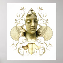 Fleur Angel Statue print