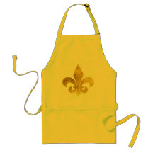 Fleur De Art Gold Rust Aprons