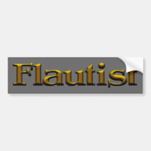 Fleur de flute bumper sticker