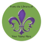 Fleur-de-Lis-1 Bookplate