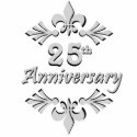 Fleur De Lis 25th Anniversary Ornament photo sculptures