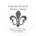 Fleur de Lis 2 Round Stickers