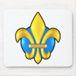 Fleur-de-lis-3d Mousepads