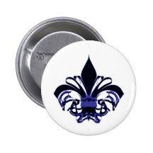 Fleur De Lis 8 Buttons