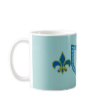 Fleur de Lis and Shield Custom Design Mug
