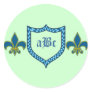 Fleur de Lis and Shield Custom Design Sticker